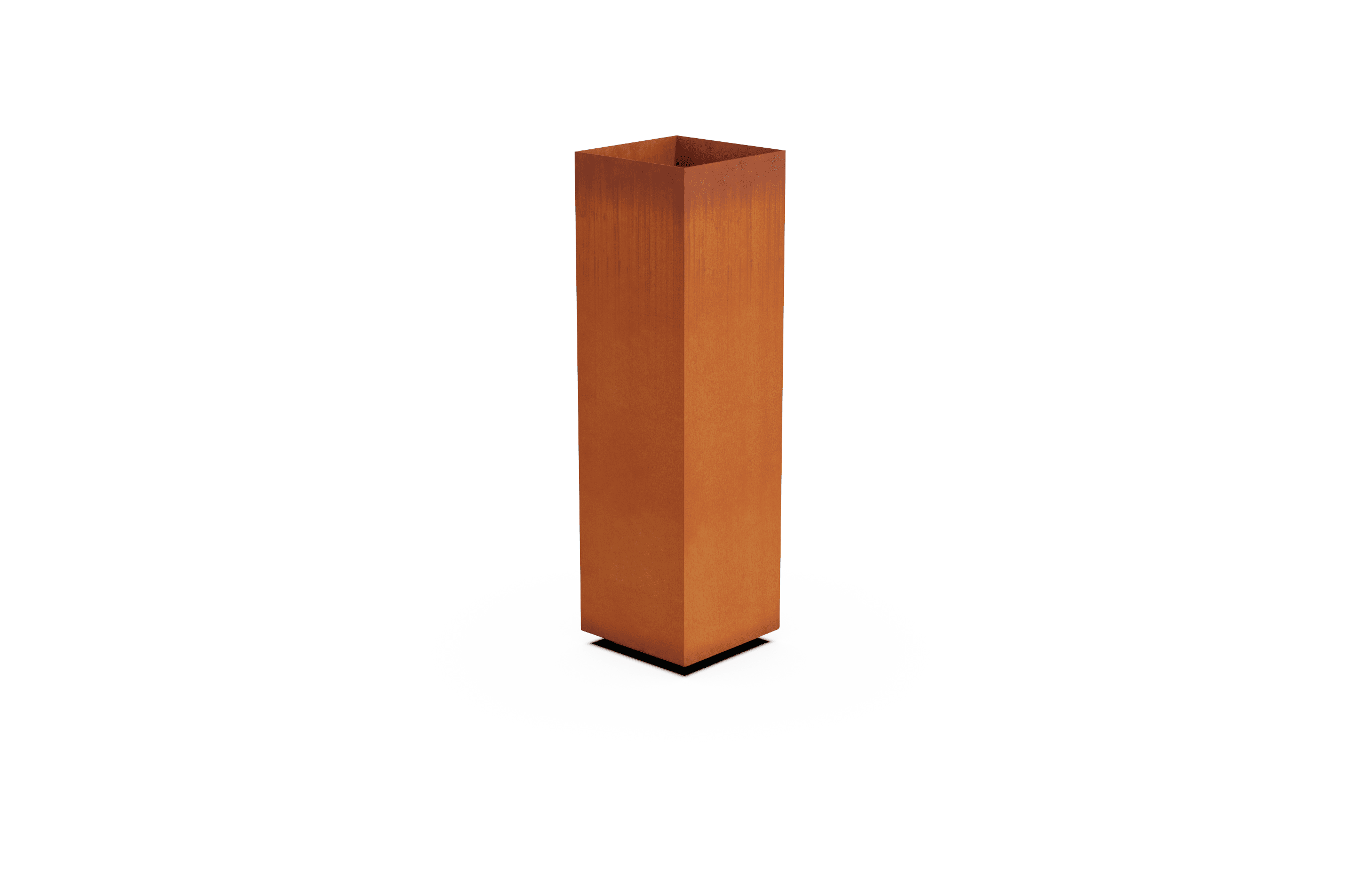 Corten Steel Tall Cube Planter