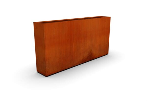 74x12x36 corten steel rectangular planter