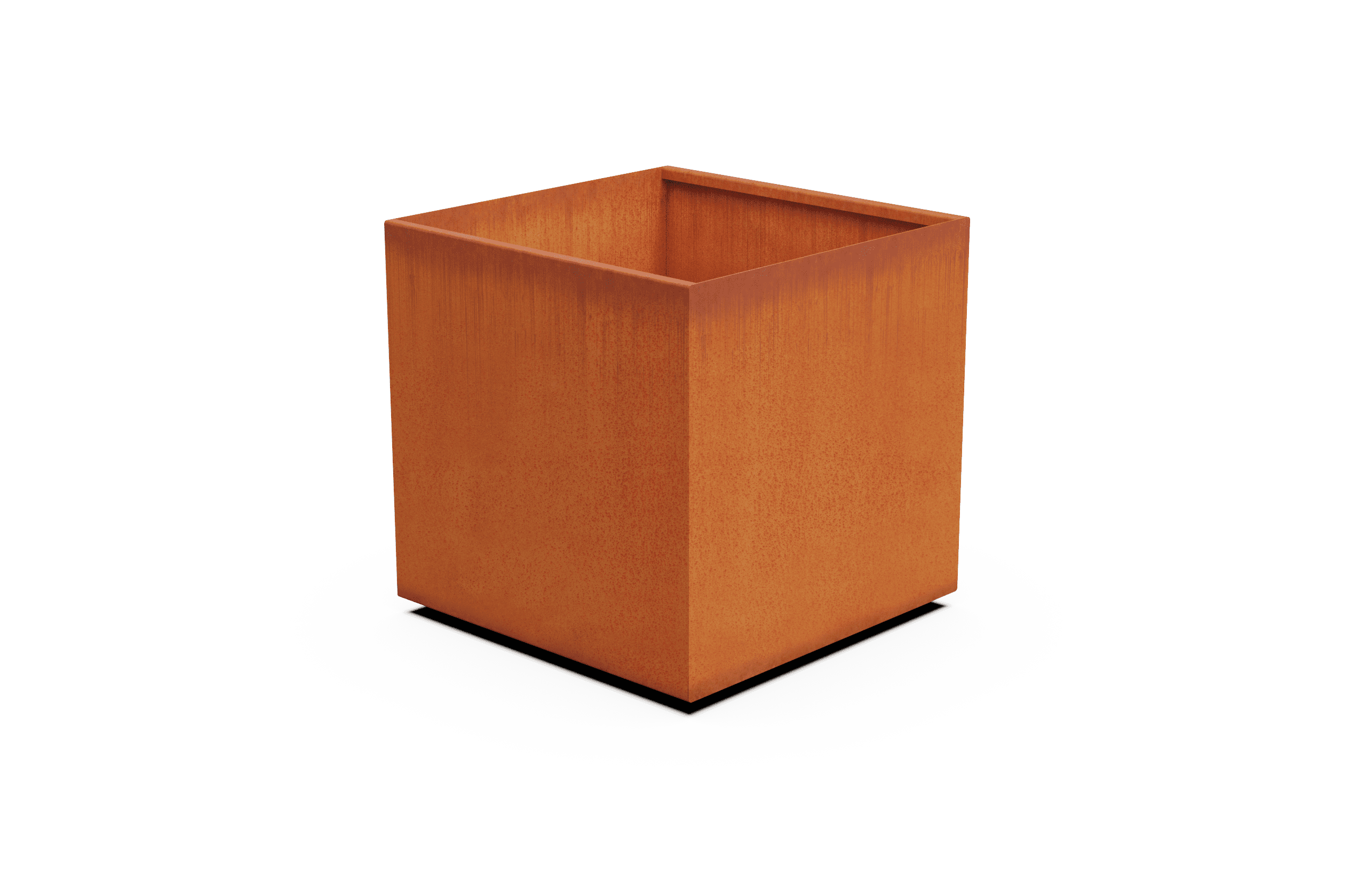 Corten Steel Cube & Square Planter | PlanterCraft